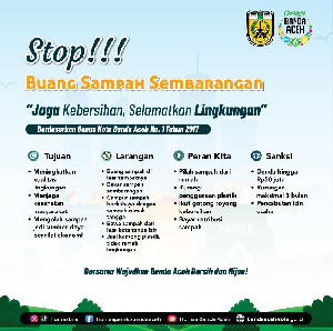 Dispar Banda Aceh Ajak Masyarakat Jaga kebersihan Tempat Wisata