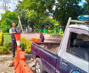 Kadishub Banda Aceh Imbau Masyarakat Tidak Pindahkan Pembatas Jalan