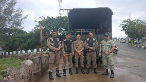 Satpol PP-WH Banda Aceh Awasi Jembatan Krueng Cut, Pastikan Tidak Ada PKL