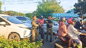 Satpol PP WH Kota Banda Aceh Tertibkan Spiderman