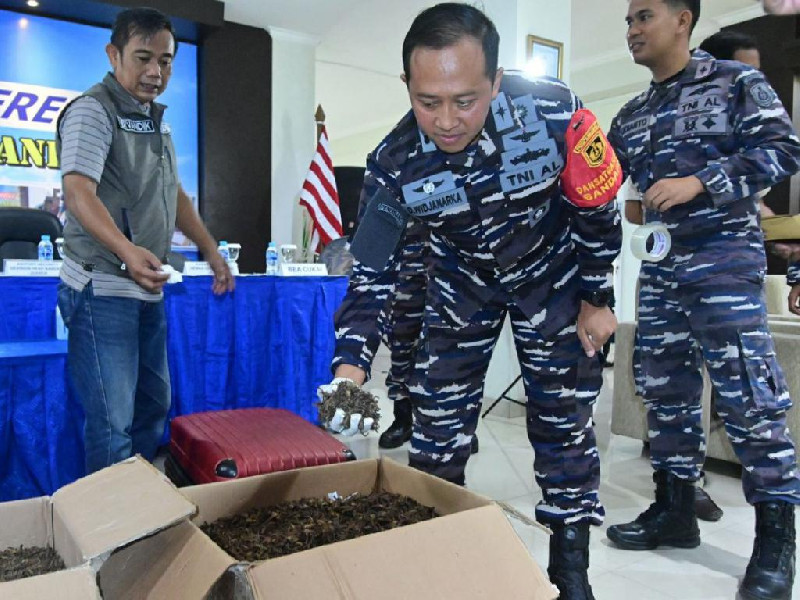 2 Lansia Selundupkan 54 Kg Kalajengking Kering Ilegal di Bandara Juanda Berhasil Digagalkan