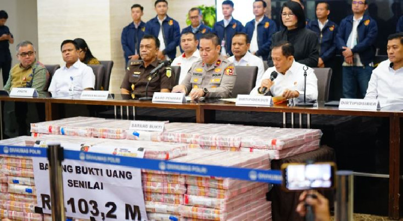 PT AJP dan FH Sebagai Tersangka TPPU Judi Online, Polisi Sita Rp103,27 Miliar