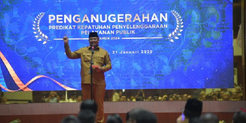 Anugerah Predikat Kepatuhan 2024, Pj Gubernur Apresiasi Peningkatan Pelayanan Publik di Aceh