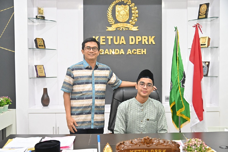 Raih Prestasi Tingkat Nasional, Irwansyah Undang M Syaqi Dibran ke Kantor DPRK