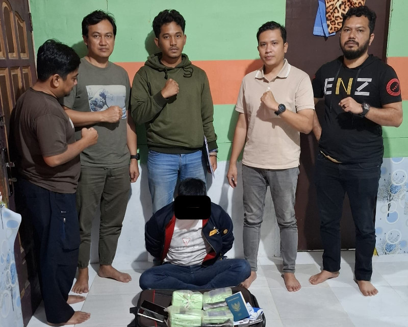 Polisi Cegat Motor Pengedar Narkoba di Jalan Aceh Timur, 4 Kg Sabu Diamankan