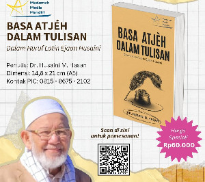 Mantan Pejuang GAM Dr Husaini Hasan Luncurkan Buku 'Basa Atjeh Dalam Tulisan'