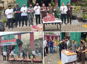 Bea Cukai Langsa dan Kejari Aceh Timur Musnahkan 1 Juta Batang Rokok Ilegal