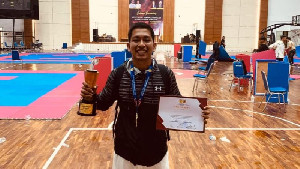 Bripda Rizky Eka Priatama Raih Perak Kejuaraan FORKI Karate Championship Aceh 2025