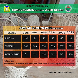 Hingga 2024, Aceh Besar Punya 625 BUMG dan BUMGBersama