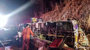 Kecelakaan Bus di Thailand Timur, 18 Orang Tewas