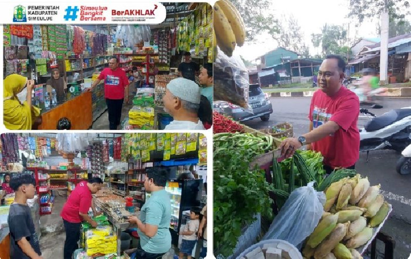 Blusukan ke Pasar Rakyat Sinabang, Pj Bupati Simeulue Pantau Harga Kebutuhan Pokok