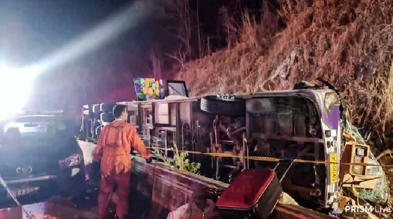 Kecelakaan Bus di Thailand Timur, 18 Orang Tewas