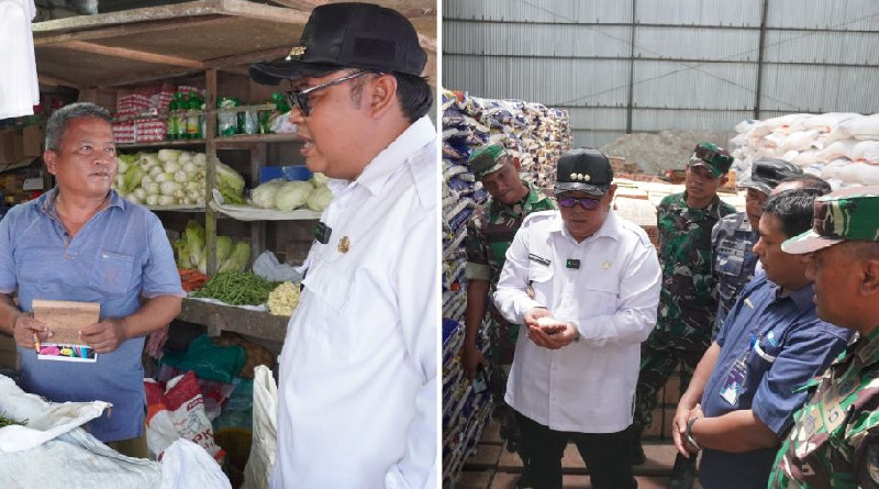 Sidak Pasar dan Gudang Bulog, Pemkab Simeulue Pastikan Stok Bapok dan Beras Aman