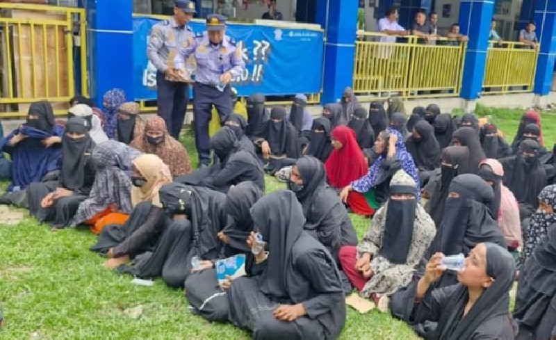 Polres Langsa Gagalkan Pelarian 93 Imigran Etnis Rohingya