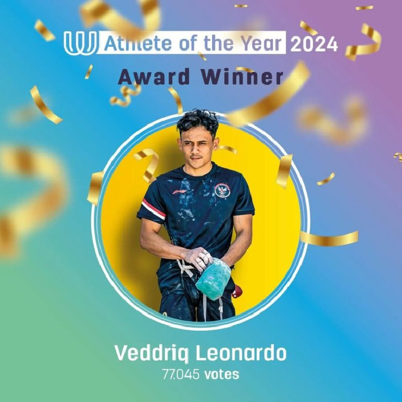 Veddriq Leonardo Terpilih sebagai Athlete of the Year 2024 The World Games