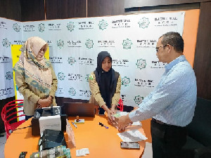 BPR Syariah Mustaqim Aceh Serahkan Zakat Karyawan Rp78 Juta ke BMA