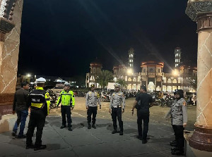 Ciptakan Situasi Aman Selama Ramadan, Polres Aceh Barat Gelar Patroli Blue Light