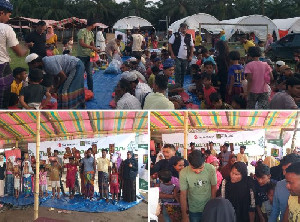 Yayasan Geutanyoe Gelar Bukber dengan Pengungsi Rohingya di 3 Lokasi