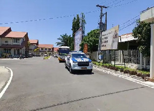 Satlantas Polres Aceh Barat Kawal Kontingen MTR Ke24