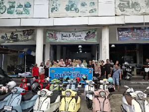 Satlantas Polres Aceh Barat Edukasi Safety Riding ke Komunitas Motor Yamaha Classy