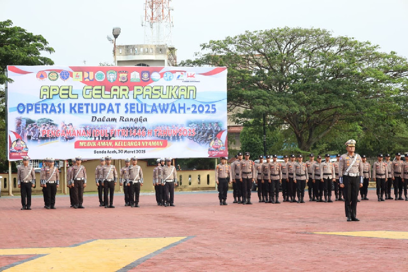 Polda Aceh Libatkan 3.163 Personel di Operasi Ketupat Seulawah 2025