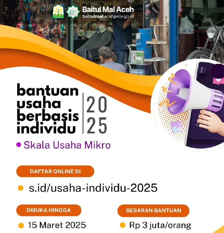 BMA Buka Program Bantuan Usaha Berbasis Individu, Terakhir Pendaftaran 15 Maret 2025