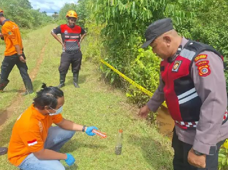 Unit Inafis Polres Aceh Barat Olah TKP Penemuan Mayat, Keluarga Tolak Autopsi