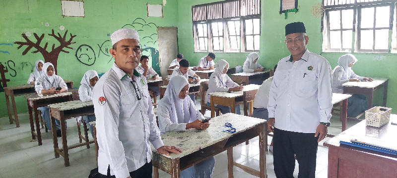 Kakankemenag Aceh Utara Pantau Hari Pertama Ujian Madrasah