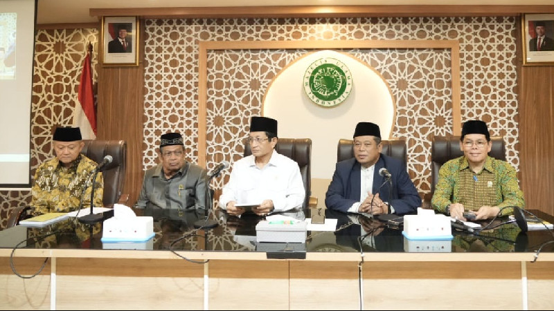 Menag Nasaruddin Umar Silaturahim ke MUI, Bahas Dua Agenda Utama