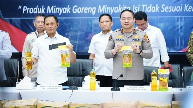 Polri Tetapkan Satu Tersangka Penyalahgunaan Minyakita, Ribuan Liter Disita