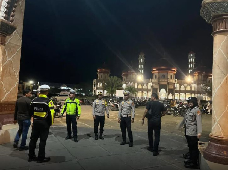 Ciptakan Situasi Aman Selama Ramadan, Polres Aceh Barat Gelar Patroli Blue Light