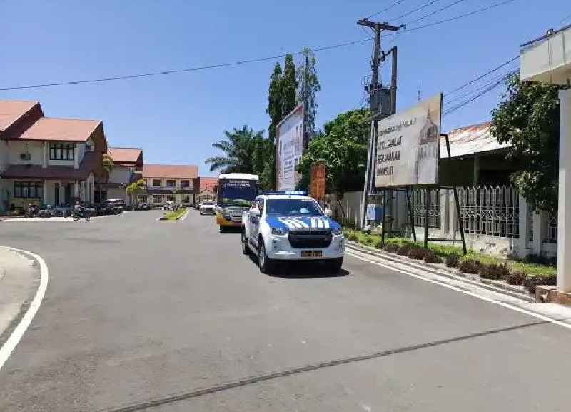 Satlantas Polres Aceh Barat Kawal Kontingen MTR Ke24