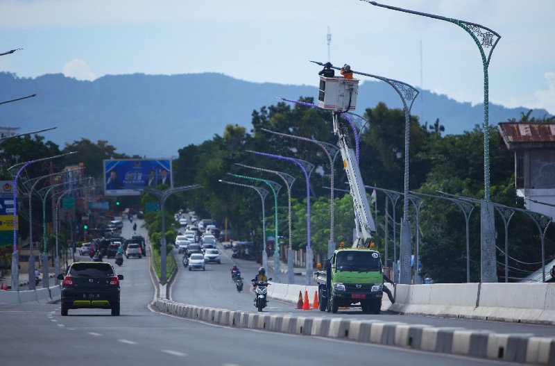 Kepala DLHK3: Lampu Penerangan Jalan Kota Banda Aceh Berangsur Normal