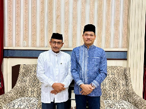 Silaturahmi dengan Wakil Bupati Aceh Timur, Haji Uma Sampaikan Pesan Kepedulian