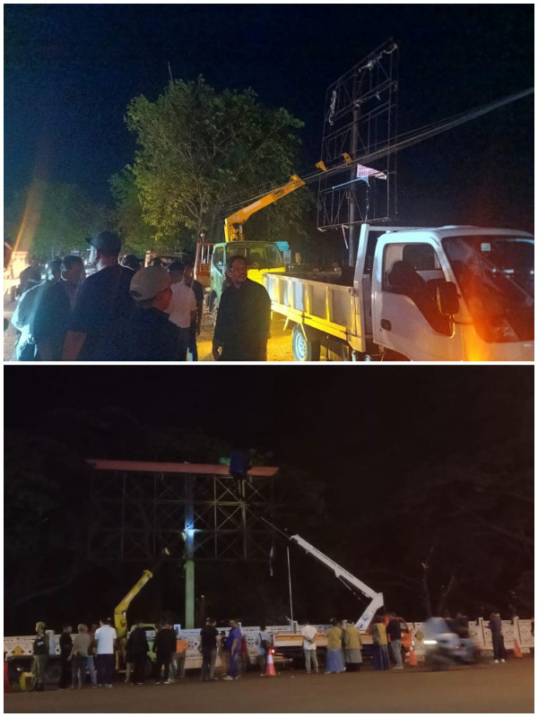 Wali Kota Illiza Pimpin Langsung Penertiban Baliho Liar di Banda Aceh