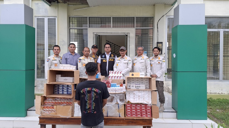 90 Ribu Batang Rokok Tanpa Cukai Disita di Pidie Jaya dan Bireuen