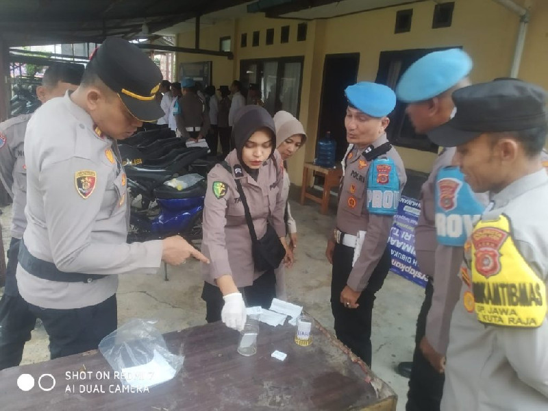Lagi-lagi, Propam Polresta Banda Aceh Tes Urine Personel