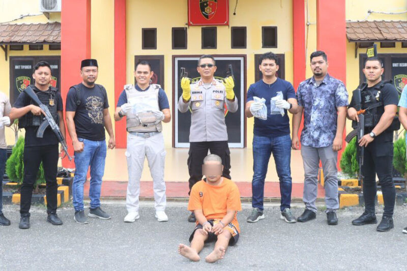 Pemuda Aceh Utara Ditangkap Polisi, Dua Pucuk Senpi Ilegal Diamankan