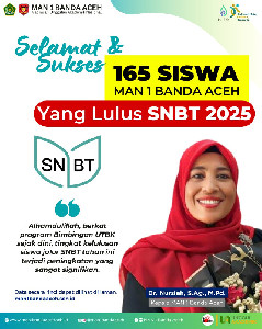 165 Siswa MAN 1 Banda Aceh Sukses di SNBT 2025