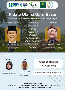 Prof Agussabti Bahas Kedaulatan Pangan Indonesia di Forum Guru Besar