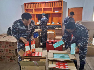 Tim SFQR Lanal Palu Gagalkan Penyelundupan Miras dan Rokok Senilai Rp1,49 M