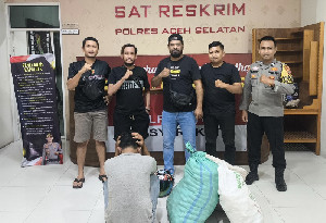 Polisi Tangkap Pencuri Barang Dagangan Warga di Pasar Inpres Tapaktuan