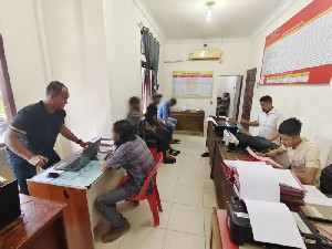 Satgas Anti Premanisme Polres Aceh Utara Amankan 17 Pria di Tiga Lokasi