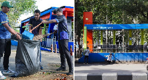 HUT Trans Koetaradja, ASN Dishub Aceh Gelar Aksi Bersih-Bersih Halte
