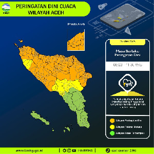 Peringatan Dini BMKG Aceh: Hujan Lebat, Petir, dan Angin Kencang 25 Mei 2025