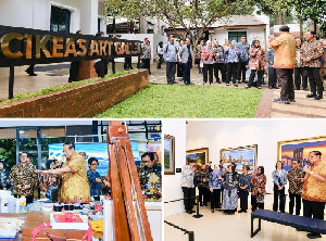 SBY Sambut Menekraf di Cikeas Art Gallery, Jelaskan Lukisan, Musik, Puisi Hingga Novel