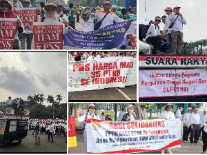 35 PTNB BAST Lakukan Aksi Unjuk Rasa di Ibu kota