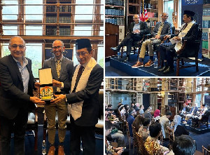 Menag Nasaruddin Umar Sampaikan Gagasan Moderasi Beragama dan Ekoteologi di Georgetown University