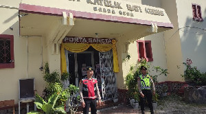 Polisi Amankan Gereja Jelang Ibadah Kenaikan Isa Al Masih di Banda Aceh