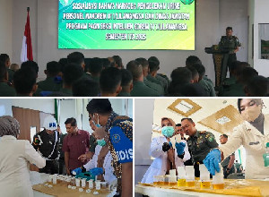 Puluhan Perwira TNI Korem Lilawangsa di Cek Urine Dadakan
